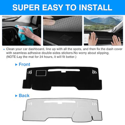 Autorder Dashboard Cover Mat for Toyota Camry 2025 2026 Accessories Dash Cover Upgrade Velvet Dash Mat Sunshade Glare UV Rays Protector(Without HUD) - size: 2025 2026 Toyota Camry