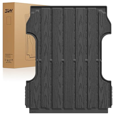3W Bed Mat 6.8FT for Ford F250/F350/F450 2017-2025 2026 Super Duty Accessories Vehicle Bed, Durable All Weather Protection TPE Bed Liner for Heavy Duty Pickup Cargo Mat, Black - size: 1. Ford F250|17-26|Truck Bed Mat