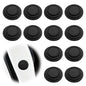 12 Pieces Universal Car Door Shock Absorber Thickened Rubber Anti-Collision Bumper Pads Self-Adhesive Soundproof Door Edge Guards Side Crash Protectors for Most Cars Black