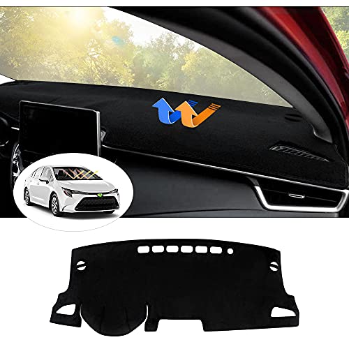 Autorder Dashboard Cover Mat for Toyota Corolla 2019-2022 2023 2024 2025 2026 Accessories Dash Cover Flannel Dash Mat Sunshade Glare UV Rays Protector - size: 2019-2026 Toyota Corolla