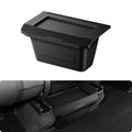 BASENOR Tesla Model Y Juniper Rear Center Console Organizer, TPE Dustproof Trash Can with Anti-Slip Lid, Garbage Bin Backseat Storage Box for 2025 2026 Model Y