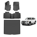 AIPOIL® Floor Mats & Cargo Liner Set for 2020-2025 2026 Mercedes Benz GLE& GLE 350& GLE 450 (No for Coupe) All Weather Protection TPE Anti-Slip Automotive Full Set Custom Car Mats Accessories - Black - style: 29) For Benz GLE 2020-2026 Full Set