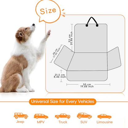 Dog Car Seat Cover for Front Seat, Waterproof & Scratch-Proof Pet Seat Protector, Nonslip Car Seat Cover for Dogs, Universal Fit for Cars, Trucks & SUVs, Standard Size - size: Black Passenger Car Cover