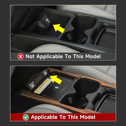for Honda CR-V 2020 2021 2022 Accessories CRV Cup Frame Decals ABS Carbon Fiber Stickers, B - color: 2020-2022 Cup Holder Frame