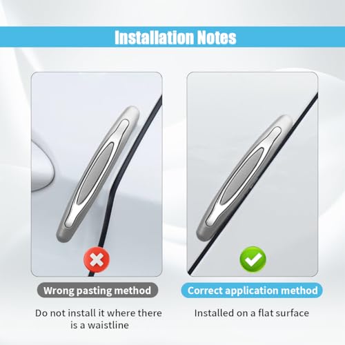 4PCS Car Door Edge Guards, Auto Side Door Protector Car Door Self Adhesive Anti-Collision Trim Strip, Universal Car Body Anti-Scratch Bumper Guard for Car SUV Truck (Silver)