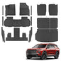 KARPAL Floor Mats for 2024 2025 2026 Chevy Traverse 7 Seats & 2025 2026 Buick Enclave 7 Seats Captain Chairs, All-Weather TPE Custom Fit Floor Liners Car Accessories - style: 2024-2026 | For Chevy Traverse | Full Set
