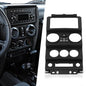 G-PLUS Dash Board Instrument Panel Dash Center Bezel Trim Compatible with Jeep Wrangler 2007 2008 2009 2010 - size: 2007-2010 Jeep Wrangler | Black