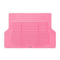 MotorTrend FlexTough Rear Cargo Mat – Heavy-Duty Trimmable Rubber Trunk Mat, Universal All-Weather Cargo Liner for Cars, SUVs & Trucks, Flexible Non-Slip Automotive Floor (Pink)