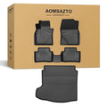 Floor Mats & Cargo Liner Custom Fit for Mazda 3 Sedan 2026-2019 (Not for Hatchback) - All Weather TPE Protection, Front/Rear Full Set, Black - style: 6)19-25 Mazda 3 Floor & Cargo Mats