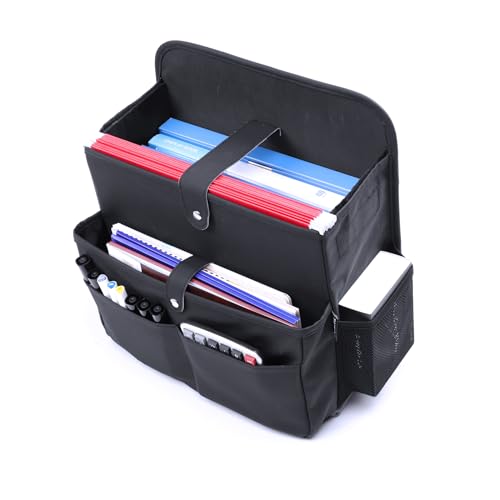 Car Seat Organizer，Universal Fit for Front & Back Seats-Hanging Letters/Legal Folders/Laptops and Tablets，Compatible with Cars, Trucks, and Vans
