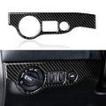 Car Headlight Switch Cover Trim Decals for 2011-2023 Dodge Charger Accessories Carbon Fiber Stickers - color: Headlight Switch Cover