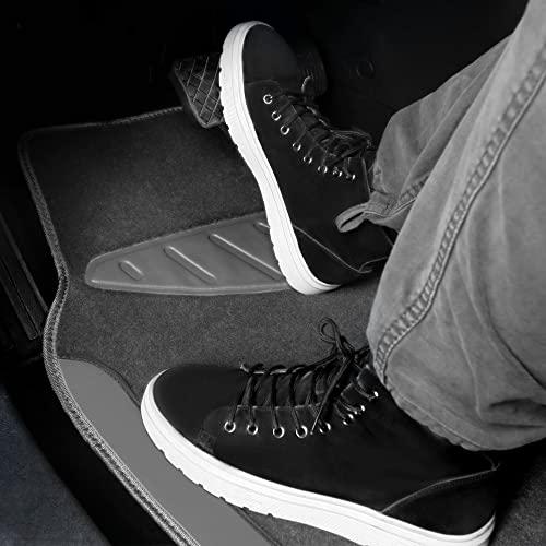 CAR PASS Waterproof Universal Fit Car Floor Mats, Car Mats Fit for SUV,Vans,sedans, Trucks,Set of 4pcs Car Carpet with Driver Heel Pad (All Gray) - color: All Gray