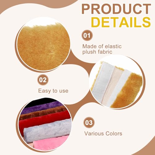 PATIKIL Car Seat Belt Cover Pad, (Camel) (2 Pcs), Soft Fluffy Seatbelt Cushion Shoulder Strap Covers, Suit for - Bag/Auto/Car Accessories - color: Camel