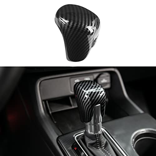 CKE Compatible with Honda Civic 2022 2023 2024 2025 2026 for CRV HRV 2023 2024 2025 2026 for Accord 2018-2024 2025 2026 Accessories Car Center Console Gear Shift Knob Cover Trim Cap -Black Carbon - color: Black Carbon