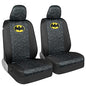BDK Batman Car Seat Covers for Front Seats with Matching Seat Belt Pads - Officially Licensed Warner Brothers Superhero Auto Accessories Bundle, Made for Car Truck Van and SUV - size: 2 Front, style: Batman