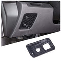 Car Electronic Handbrake Trim Cover Compatible with Chevrolet Corvette C8 2020-2025, ABS Dashboard Electronic Handbrake Switch Panel Cover Trims (Carbon Fiber Pattern Black) - color: Carbon Fiber Pattern Black