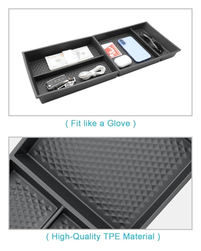 CDEFG 2Pcs for 2025 2026 Murano Center Console Organizer for 2025 2026 Murano Accessories Lower Console Organizer Tray Armrest Storage Box