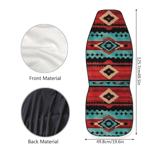 Dreaweet Aztec Seat Covers for Cars Front Seats Only Native American Navajo Geometric Seat Covers 2 Pack Breathable Washable Car Seat Protective Cover Universal Seat Cover for SUV Sedan Van Trucks - color: Aztec Navajo