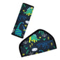 Kid's Seat Belt Cover Pad, Neck & Abdomen Cushion for Children- Soft and Breathable Straps Cover Support (Cartoon Dinosaurs) - color: Cartoon Dinosaurs