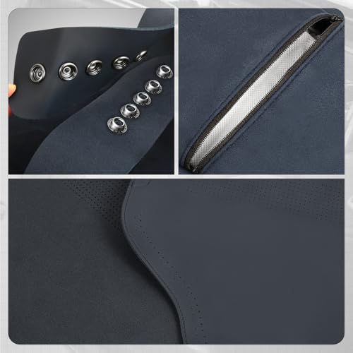 Protex Plus Series Full Set Seat Covers Microsuede Upholstery Universal for Cars Trucks SUV, Navy Blue, CA-SC-PRO-Plus-Full-NB - color: Navy Blue, size: Full Set, style: Pro-Plus Series
