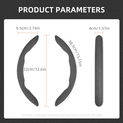 Suede Thin Car Steering Wheel Cover, 3 Piece, Fits 14-16 inch Round Steering Wheels, Black - color: Black, size: 3pcs: Fits Round Steering Wheels