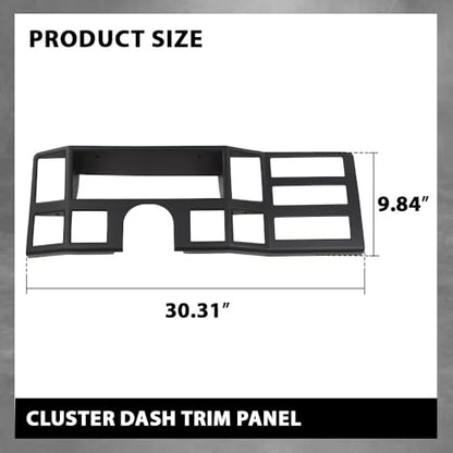 G-PLUS Dash Bezel Panel Surround Trim Compatible with Jeep Cherokee XJ 1984-1996 Black Dashboard - size: 1984-1996 Jeep Cherokee XJ | Black