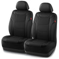 Rubbermaid Leather Car Seat Cover – Universal Front Seat Cover, Airbag Compatible, Easy to Install, Water-Resistant and Durable Automotive Seat Cover for Cars, Trucks, SUVs, Vans – Black - color: Black