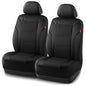 Rubbermaid Leather Car Seat Cover – Universal Front Seat Cover, Airbag Compatible, Easy to Install, Water-Resistant and Durable Automotive Seat Cover for Cars, Trucks, SUVs, Vans – Black - color: Black
