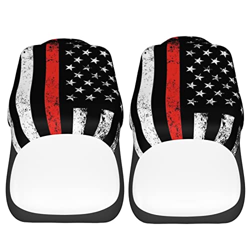 Dujiea USA Patriotic Firefighter Flag Car Front Seat Covers 2 Pcs Universal Auto Seat Covers Front Seats Only, Vehicle Bucket Seat Protectors Fit for Most Car SUV Sedan and Truck - color: USA Patriotic Firefighter Flag