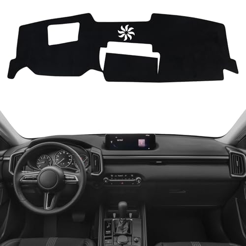 Dashboard Cover Mat for Mazda 2023-2025 2026 CX-50 CX50 Accessories (with HUD) Black Flannel Material Anti-Slip Dash Cover Mat Sunshade Glare UV Rays Protector - size: for Mazda 2023-2026 CX-50