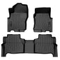 SMARTLINER Custom Floor Mats 2 Row Liner Set Compatible with 2022-2025 Nissan Frontier - color: Nissan Frontier 2022 - 2025