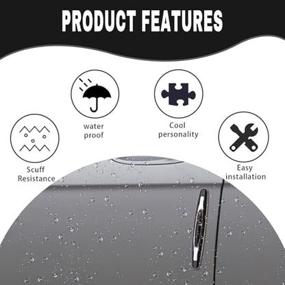 4PCS Car Door Edge Guards, Anti-Scratch Car Door Protector Trim Strip with Self Adhesive, Universal Door Guards for Cars Trucks SUVs, Exterior Car Accessories (Black)