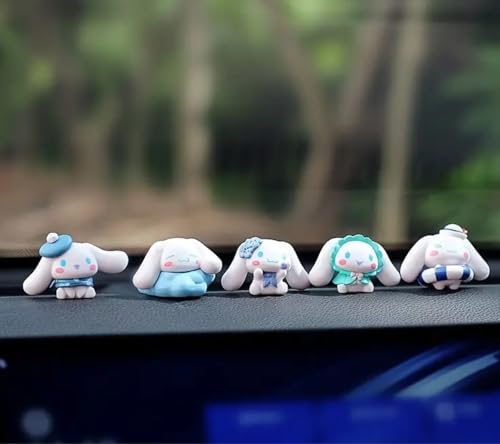 ‏Cute Cartoon Car Dashboard Decoration – Mini PVC Figurine Car Interior Ornament for Women & Girls – Kawaii Car Accessories for Desk, Room, Rearview Mirror, Gift Decor (B) - color: B