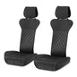 Amazon Basics Front Car Seat Covers, Universal Seat Protectors, Breathable Faux Leather, 2-Pack - size: Without top