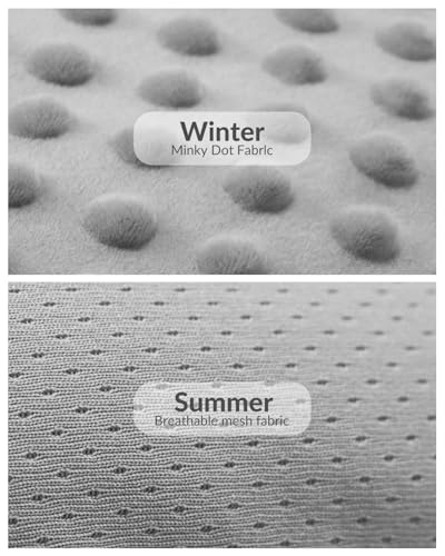 Generic Infant Insert Compatible with Mamaroo Swing & Graco Swing and Infant Car Seat, Newborn Insert Baby Head Body Support, Reversible Design, Breathable Soft Fabric, 1Pcs - Dots, Dark Gray - color: Dots, Dark Gray