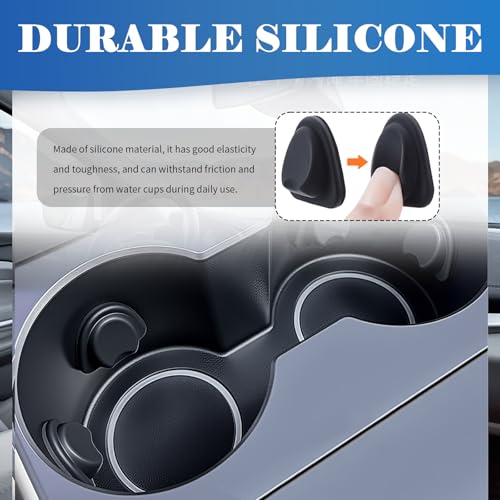 6PCS Upgraded Car Cup Holder Insert,Self-Adhesive Silicone Cup Holder Inserts for Car for Firmly Fixing Water Cups,Universal Anti-Slip Cars Cupholder Insert Cars Accessories