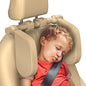 Adjustable Car Headrest Pillow, Road Pal Headrest, U-Shaped Travel Sleeping Pillow for Kids & Adults, Head Neck Support Only Suitable for Car Seat Headrest with Poles, Khaki - color: Khaki