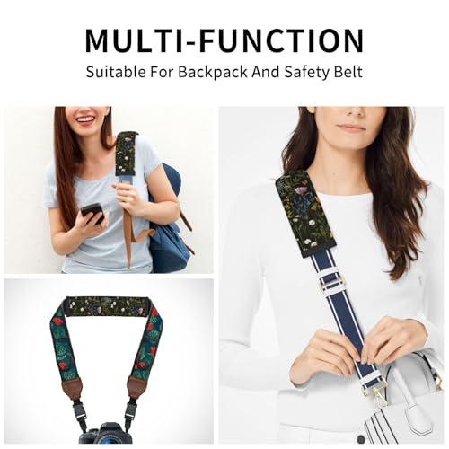 Floral Steering Wheel Cover Elastic Non-Slip Car Steering Wheel Covers with Seat Belt Shoulder Pad for Women Men - color: Floral