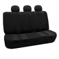 FH Group Striking Striped Car Seat Covers - Universal Fit, Washable Seat Covers for Cars, SUVs, Vans, Sedans, Black, Rear Set - color: Black, size: Rear Set