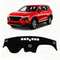 KUST Black Dash Cover for Hyundai Santa Fe 2019 2020 2021 2022 2023 Left Hand Driving Dashboard Cover Polyester Non-Slip Interior Accessories for Santa Fe Sunshade Windshield No Glare - size: Santa Fe 19-23(black)