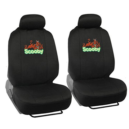 BDK 9 Piece Auto Interior Gift Set - Scooby Doo - A Set of Seat Covers - size: Full Set, style: Scooby Doo