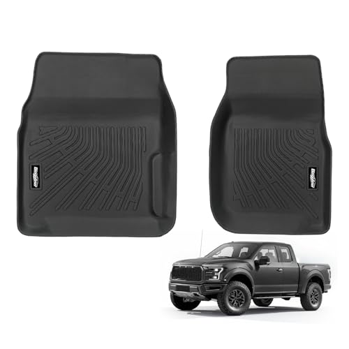 Floor Mats for 1980-1996 Ford Bronco/F-150, 1980-1997 F-250/F350, All Weather TPE Protector for Ford Bronco Accessories - size: 3)Bronco/F-150|1980-1996