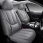 MINGBRON Front Car Seat Covers, Leather Car Seat Covers, Fit for Most Cars SUV and Most Sedan Grey - color: Grey 3, size: 2 Seat Covers (Front Only)