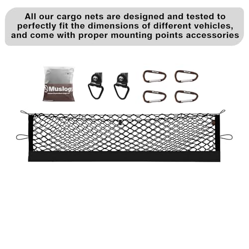 Truck Bed Cargo Net Compatible with Nissan Frontier 2022-2025 2026 Accessories, Pickup Truck Bed Cargo Organizer Storage Net with Heavy Duty Carabiners - style: 2022+ Frontier