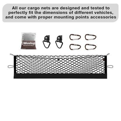 Truck Bed Cargo Net Compatible with Nissan Frontier 2022-2025 2026 Accessories, Pickup Truck Bed Cargo Organizer Storage Net with Heavy Duty Carabiners - style: 2022+ Frontier