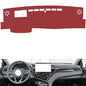 Leather Dash Board Cover mat Compatible with Toyota Camry（HUD） 2021-2023，Sun Protection Dashboard Cover，Car Interior （red） - size: Compatible with Camry（HUD） 2021-2023
