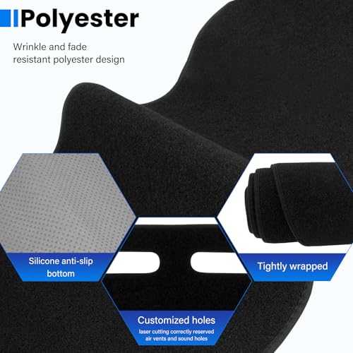 Dash Cover Mat Compatible with Toyota Tacoma 2016-2023 Car Interior Dashboard Cover Mat Nonslip Dashmat Sunshade Glare UV Rays Protector Accessories Custom Fit - size: Compatible with Tacoma 2016-2023