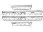 Steel Chrome Door Sill Protector for Mazda CX-5 2026 2025, Honeycomb-Pattern Accessories Plates Cover Auto Interior Accessory Kick Panels Trim Guard