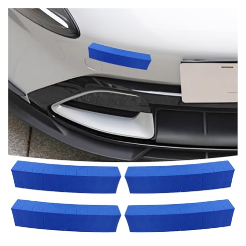 YoRise 4PCS Car Door Edge Guards, EVA Foam Bumper Guard Strip with Self Adhesive, Anti-Scratch & Collision Car Door Protector Trim for Vehicle Front/Rear Lips (Blue) - color: Blue