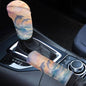 Car Handbrake Covers with Gear Shift Knob Cover, 2 Pcs/Set Dolphin Print Soft Anti-Slip Car Gear Shift Covers and Handbrake Cover Set, Universal Fits Auto Interior Accessories - color: Orange and Blue - Dolphin